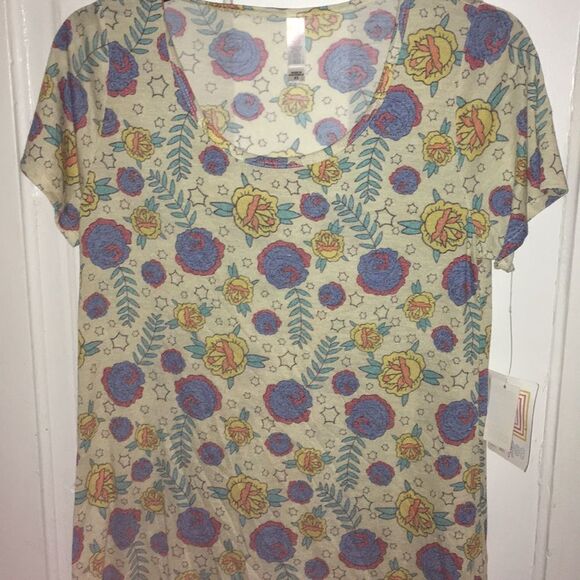 Xs LuLaRoe Rose Classic Tee - Picture 1 of 2